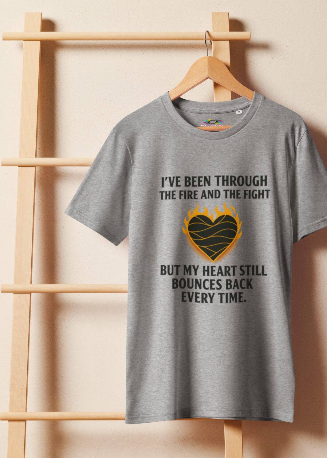 I’ve Been Through the Fire – Unisex Organic T-Shirt – Resilience Quote Tee – Mental Strength Graphic – Empowerment Gift Shirt