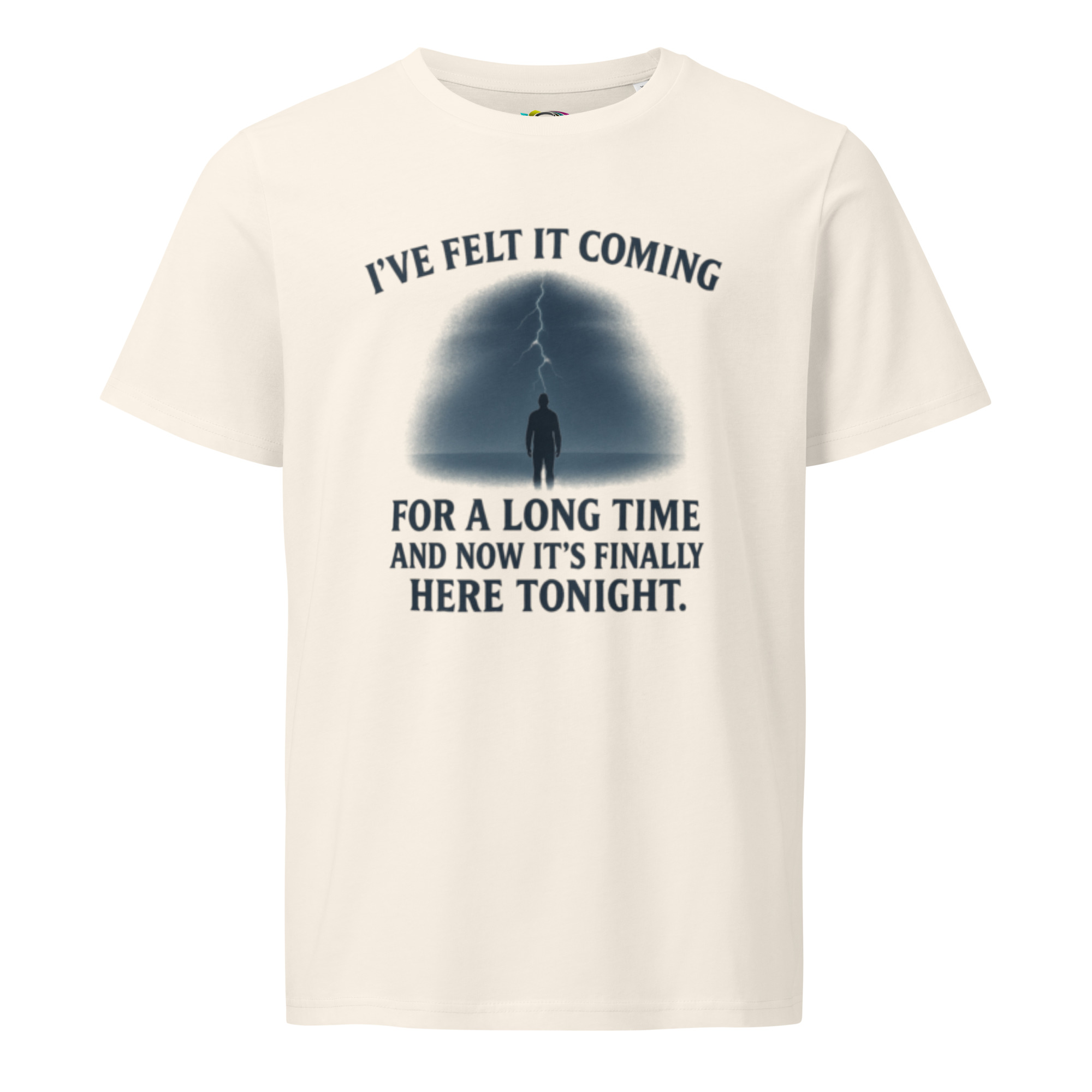 I’ve Felt It Coming – Unisex Organic T-Shirt – Lyric Inspired Emotional Tee – Arrival Quote Shirt – Gift Dreamers Creatives - Image 3