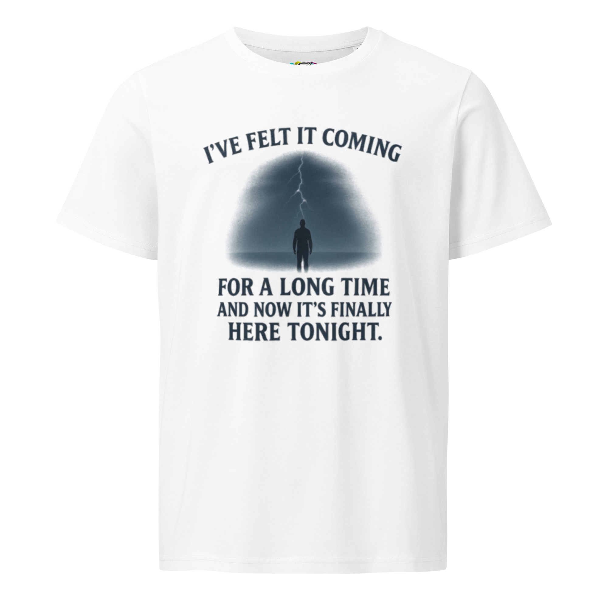 I’ve Felt It Coming – Unisex Organic T-Shirt – Lyric Inspired Emotional Tee – Arrival Quote Shirt – Gift Dreamers Creatives - Image 5