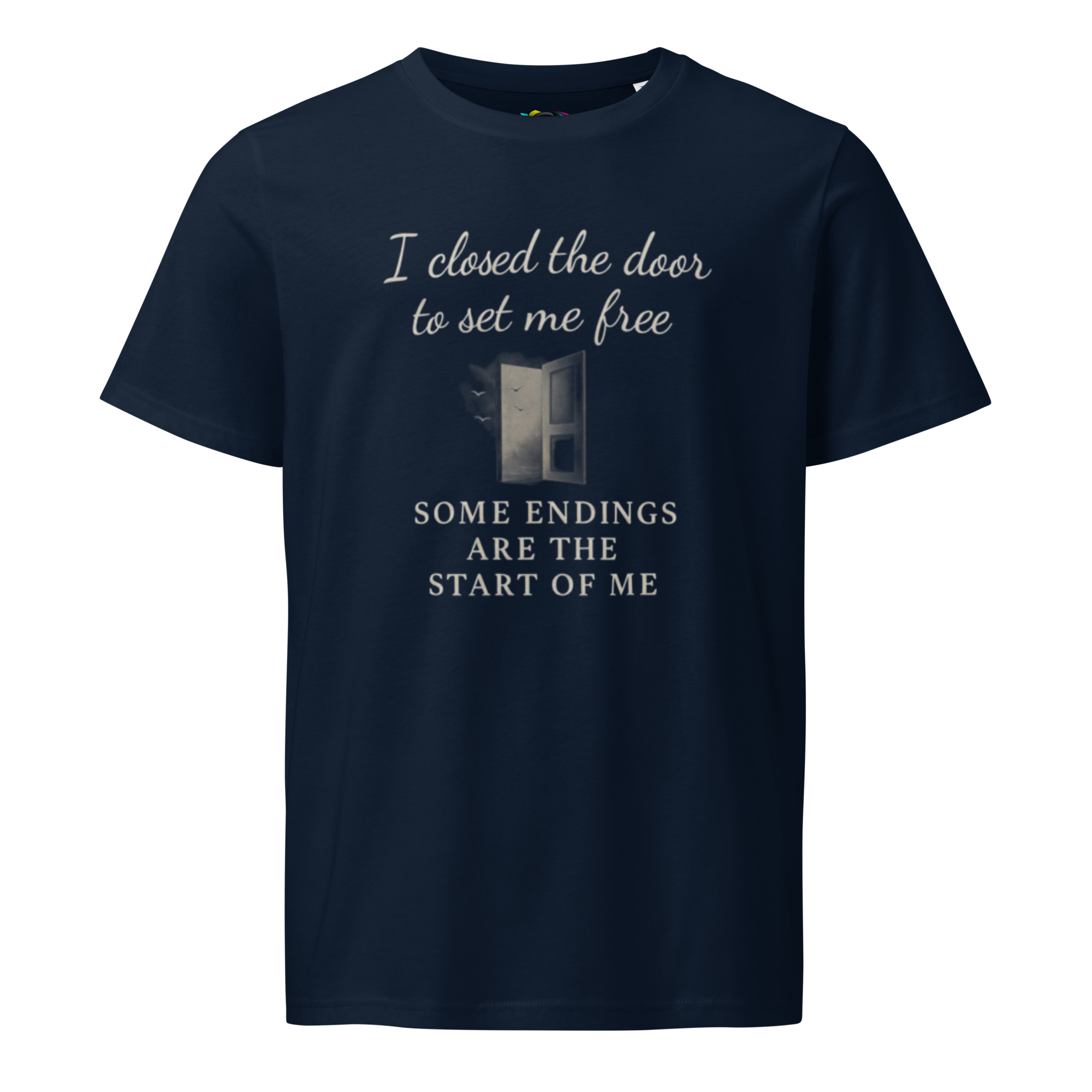 I Closed the Door to Set Me Free – Empowering Quote Tee, Inspirational Organic Cotton T-Shirt - Image 8