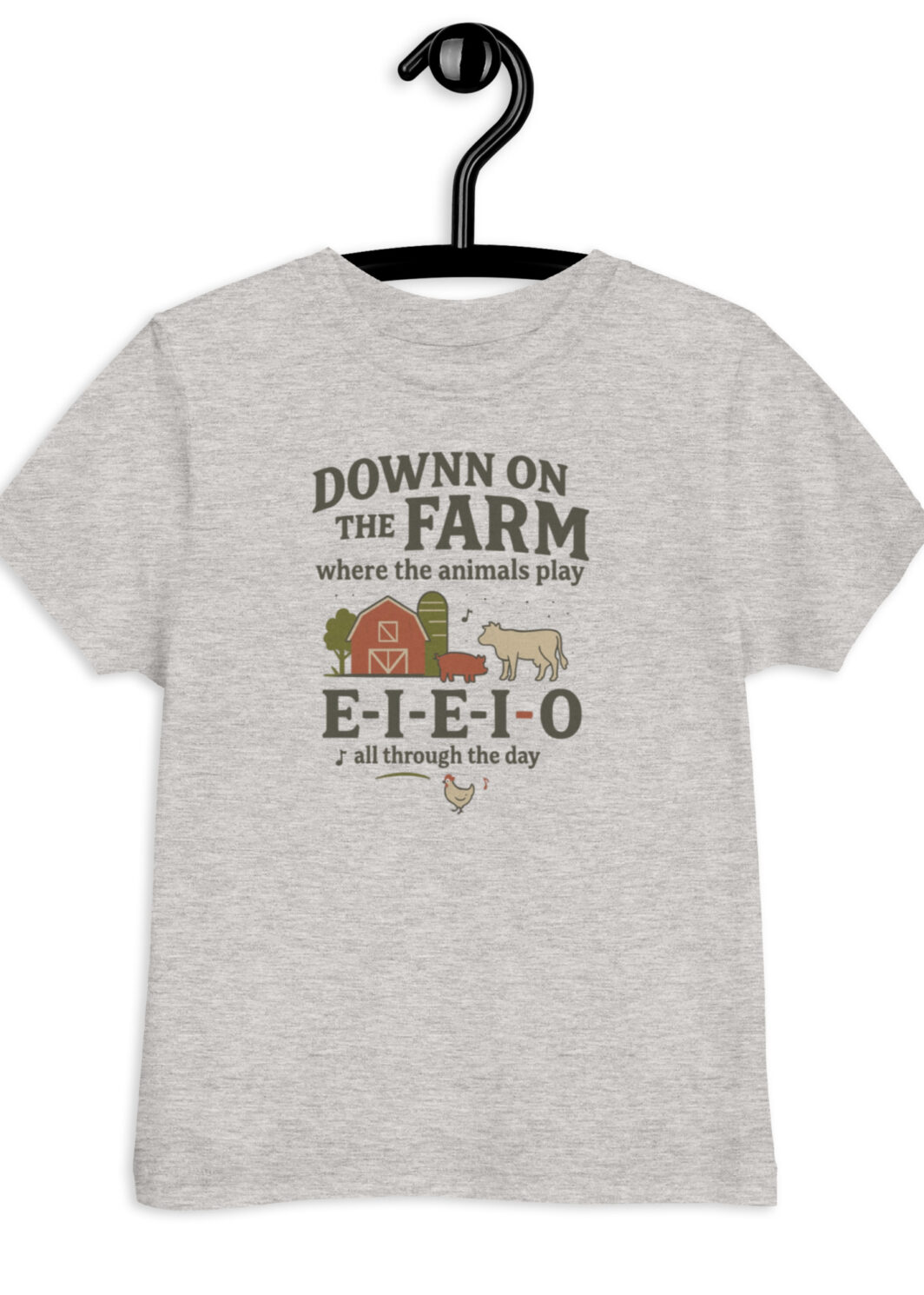 Down on the Farm Toddler Tee: Organic Cotton Animal Barn Shirt