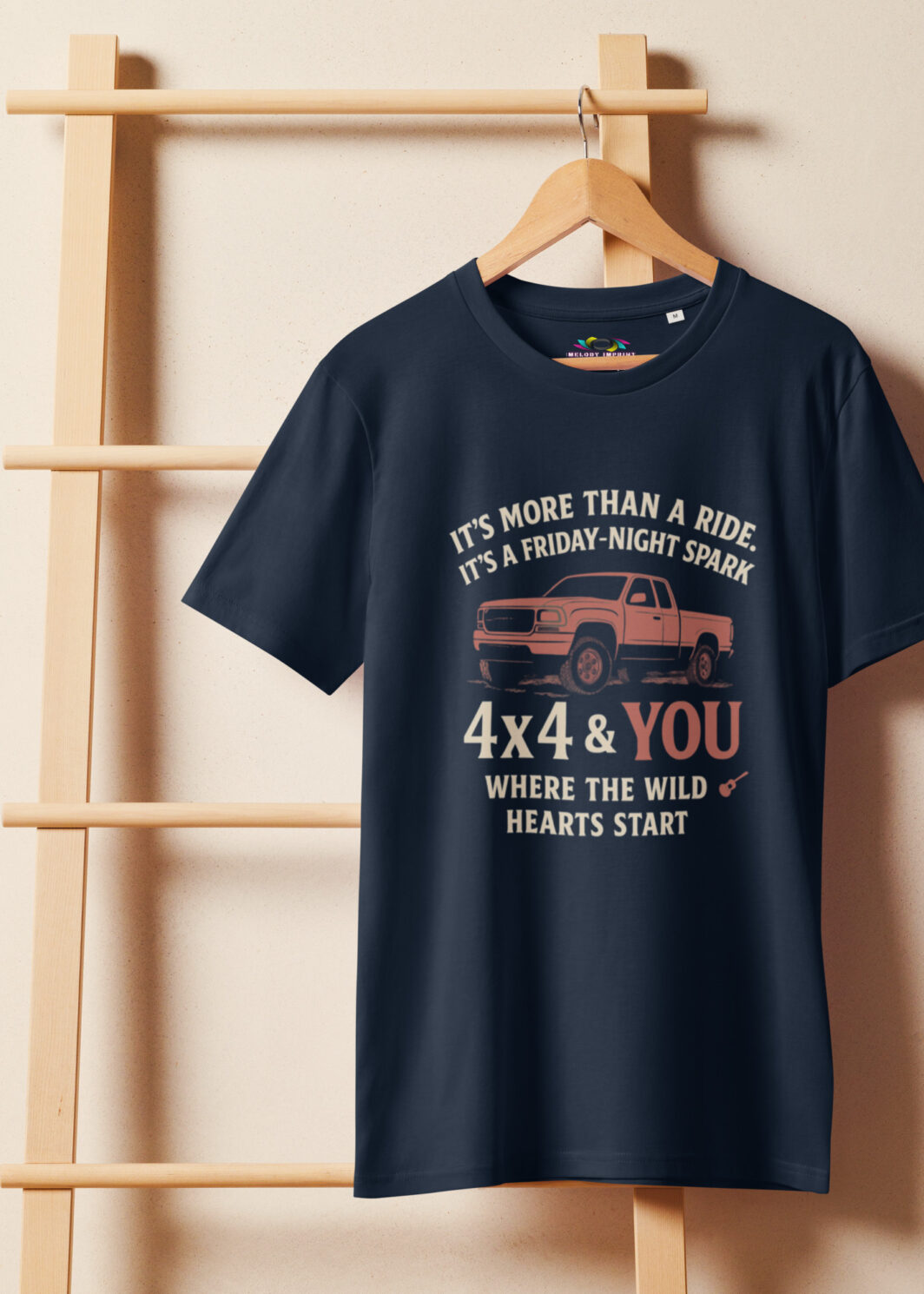 Where the Wild Hearts Start – 4x4 & You Country Music Shirt – Pickup Truck Tee for Country Lovers – Organic Cotton Shirt