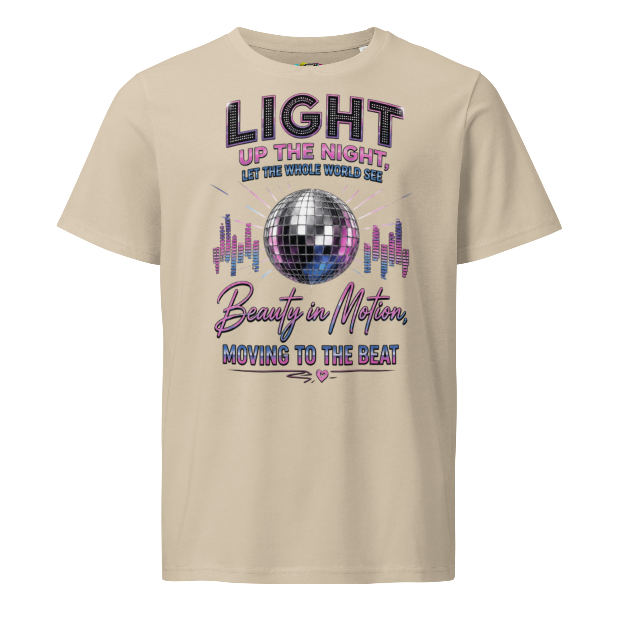 Retro Disco Ball T-Shirt – Music & Dance Graphic Tee (Organic Cotton) - Image 3