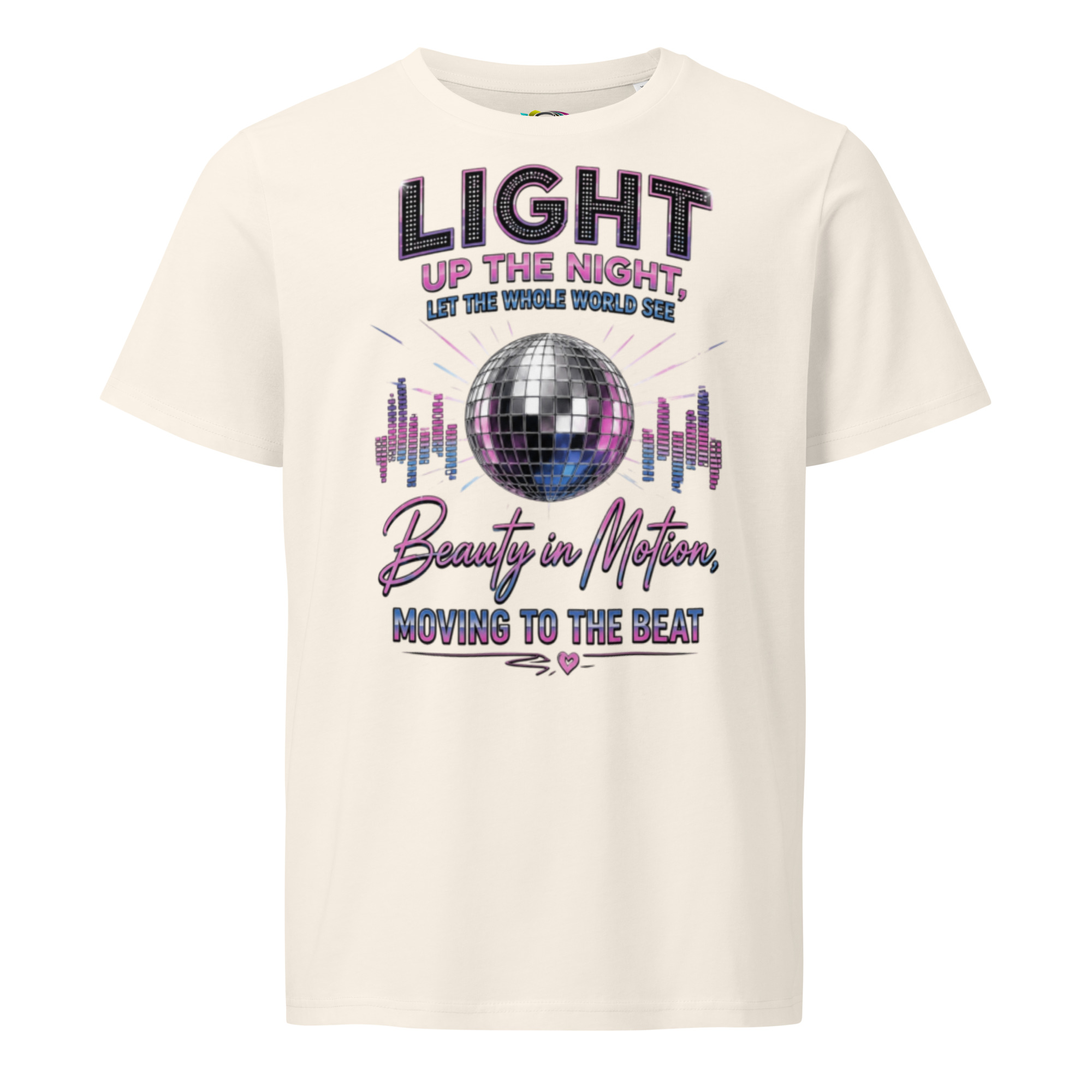 Retro Disco Ball T-Shirt – Music & Dance Graphic Tee (Organic Cotton) - Image 4